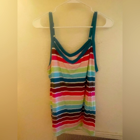 Rainbow striped Torrid tank - Picture 1 of 2